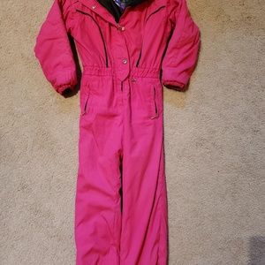 Obermeyer Insulated Junior Ski Suit Pink
